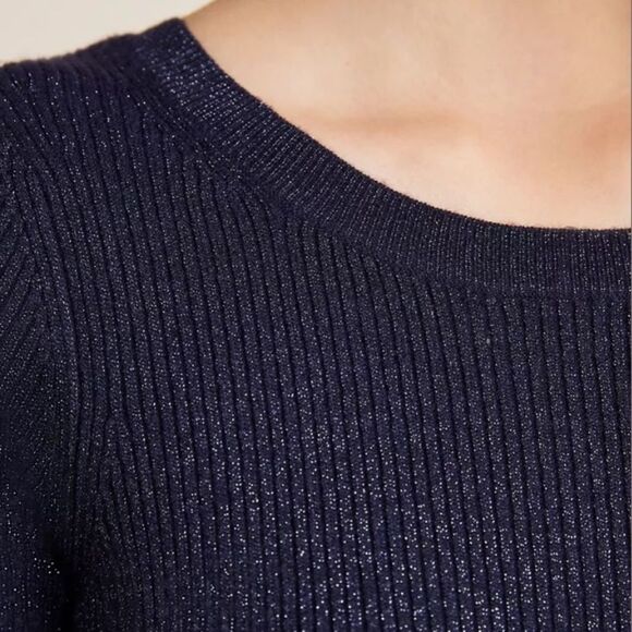 NWT Anthropologie Selena Rib Lurex Sweater Dress - Picture 3 of 4